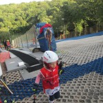 Smučanje, tečaji SK Devin na plastični stezi v Nabrežini