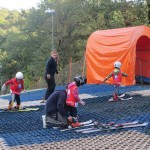 Smučanje, tečaji SK Devin na plastični stezi v Nabrežini
