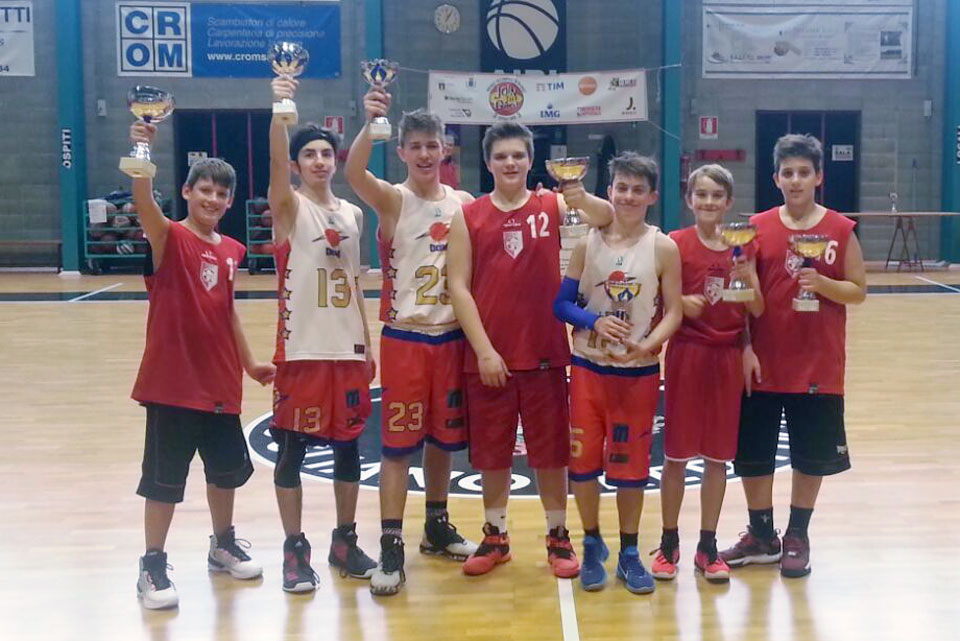 Na sliki, od leve (v rdečem dresu U13, v belem U14): Miklus Ivan, Macchitella Thomas, Mucci Samuel, Čubrilo Tomaž, Čavdek Tadej, Devetak Goran, Onesti Noah.