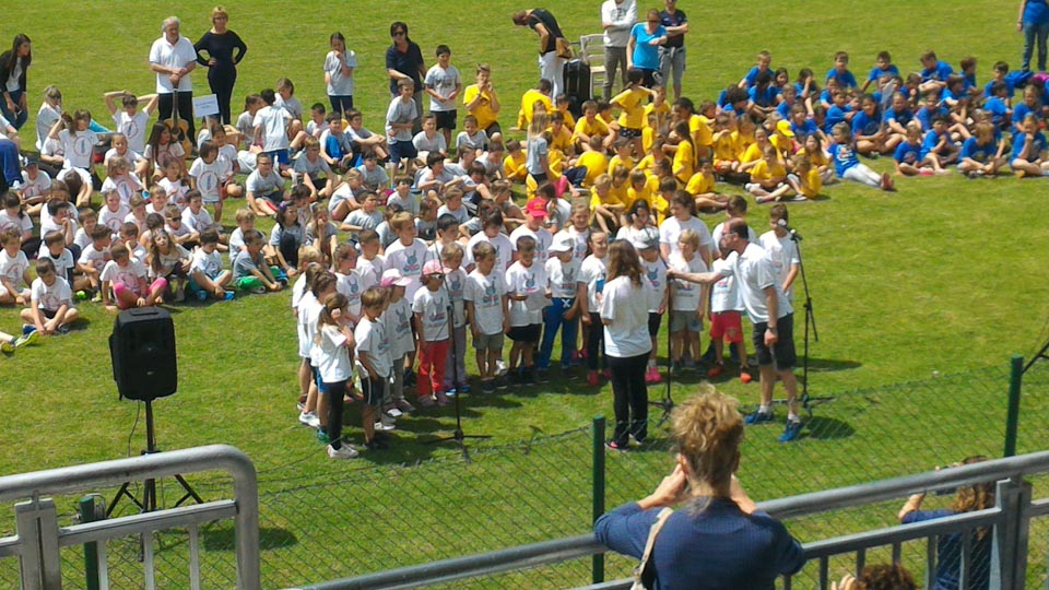 Bazovica (Trst) - šolski šport; foto Daša Bolcina