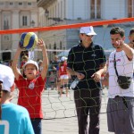 Praznik mini volleyja na Velikem Trgu