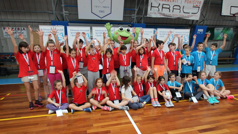 Trst - Stadion 1. maj; šolski šport; sedma etapa; učenci šol Grbec – Stepančič in Ribičič – Širok