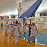 Sport - Kosarka - Breg Mediachem - Veselje po zmagi na tretji polfinalni tekmi play-offa D-lige in napredovanje v visjo C ligo silver