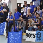 Sport - Kosarka - Breg Mediachem - Veselje po zmagi na tretji polfinalni tekmi play-offa D-lige in napredovanje v visjo C ligo silver