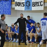 Sport - Kosarka - Breg Mediachem - Veselje po zmagi na tretji polfinalni tekmi play-offa D-lige in napredovanje v visjo C ligo silver