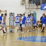Sport - Kosarka - Breg Mediachem - Veselje po zmagi na tretji polfinalni tekmi play-offa D-lige in napredovanje v visjo C ligo silver