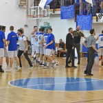 Sport - Kosarka - Breg Mediachem - Veselje po zmagi na tretji polfinalni tekmi play-offa D-lige in napredovanje v visjo C ligo silver