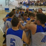 Sport - Kosarka - Breg Mediachem - Veselje po zmagi na tretji polfinalni tekmi play-offa D-lige in napredovanje v visjo C ligo silver