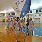 Sport - Kosarka - Breg Mediachem - Veselje po zmagi na tretji polfinalni tekmi play-offa D-lige in napredovanje v visjo C ligo silver