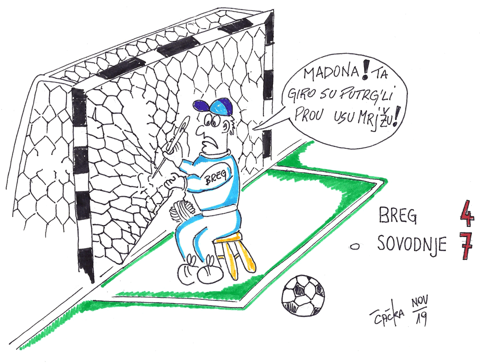 Brežani in Sovodenjci ptrgali mreže s točo golov!