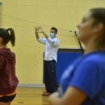 Sport - odbojka - Trening v telovadni Levstik