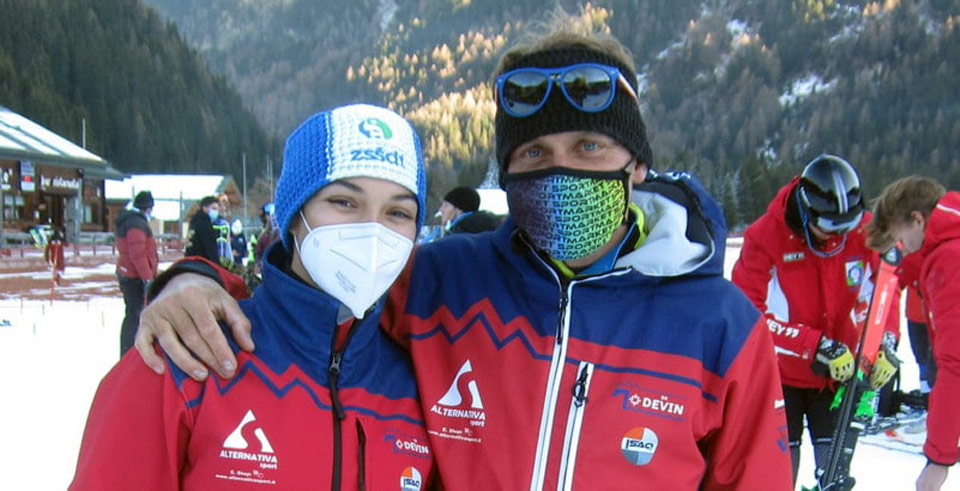 Caterina SInigoi, trener Aleš Sever