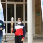 Slovenska olimpijska bakla v Trstu