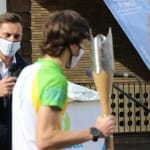 Slovenska olimpijska bakla v Trstu