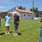 Prvoligašici Kaja Eržen in Dominika Čonč na obisku pri NK Kr