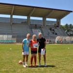 Prvoligašici Kaja Eržen in Dominika Čonč na obisku pri NK Kr