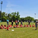 Prvoligašici Kaja Eržen in Dominika Čonč na obisku pri NK Kr