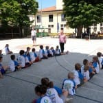 Kosarkarski kamp, ki ga organizirata ZSSDI in sportna sola Polet/Kontovel.