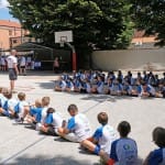 Kosarkarski kamp, ki ga organizirata ZSSDI in sportna sola Polet/Kontovel.
