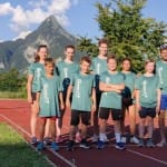 Najmlajši smučarji SK Devin na poletnih pripravah v Bovcu