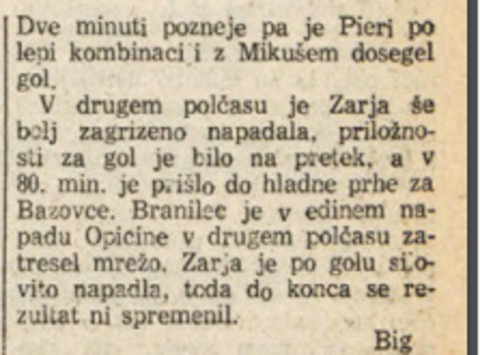 Foto 9: Kronika tekme proti Opicini