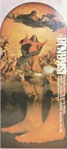 Foto 15: Plakat filma Iskanja M. Klopčiča po romanu Izidorja Cankarja S poti: na

 sliki je Tizianova Assunta. Slika se nahaja v baziliki Santa Maria Gloriosa

 dei Frari v Benetkah. V tej cerkvi smo snemali del filma.