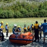 AŠD Mladina - Smučarji z raftom po reki Soči