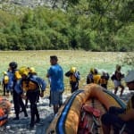 AŠD Mladina - Smučarji z raftom po reki Soči