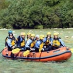 AŠD Mladina - Smučarji z raftom po reki Soči