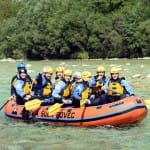 AŠD Mladina - Smučarji z raftom po reki Soči