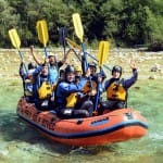 AŠD Mladina - Smučarji z raftom po reki Soči