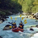 AŠD Mladina - Smučarji z raftom po reki Soči