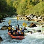 AŠD Mladina - Smučarji z raftom po reki Soči