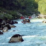 AŠD Mladina - Smučarji z raftom po reki Soči