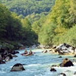 AŠD Mladina - Smučarji z raftom po reki Soči