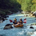 AŠD Mladina - Smučarji z raftom po reki Soči