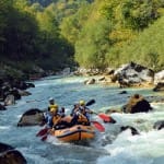 AŠD Mladina - Smučarji z raftom po reki Soči