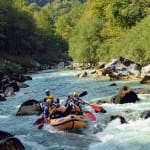 AŠD Mladina - Smučarji z raftom po reki Soči