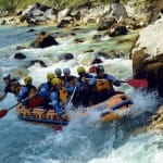 AŠD Mladina - Smučarji z raftom po reki Soči