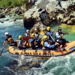 AŠD Mladina - Smučarji z raftom po reki Soči