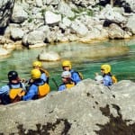 AŠD Mladina - Smučarji z raftom po reki Soči