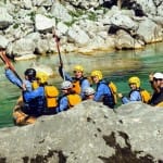 AŠD Mladina - Smučarji z raftom po reki Soči