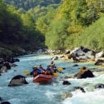 AŠD Mladina - Smučarji z raftom po reki Soči