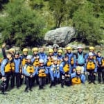 AŠD Mladina - Smučarji z raftom po reki Soči