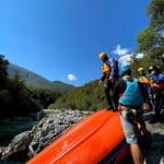 AŠD Mladina - Smučarji z raftom po reki Soči