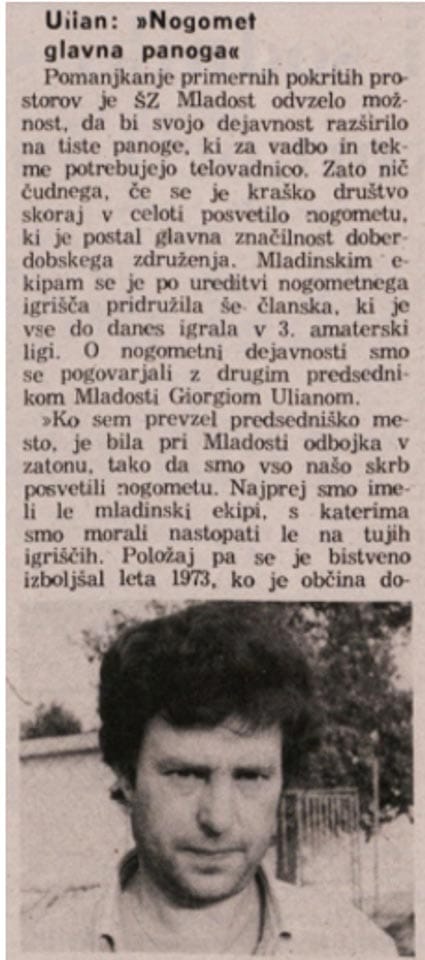Foto 3 Giorgio Ulian: o vaškem nogometu