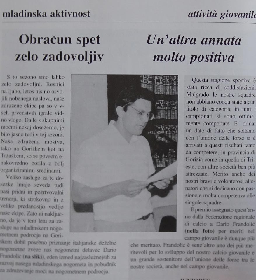 Foto 1 Dario Frandolič predstavi obračun mladinskih združenih moštev na Goriškem.