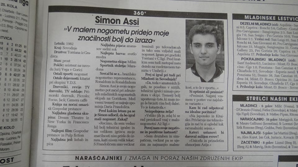 Foto 15
Hvaležnost: Simon Assi se spominja vaj tehnike, ki so mu še kako koristile pri malem nogometu.