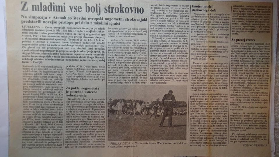 Foto 7
Prvo informacijo o delu Wiela Coerverja je napisal Zdenko Verdenik, verjetno, 1987 leta.