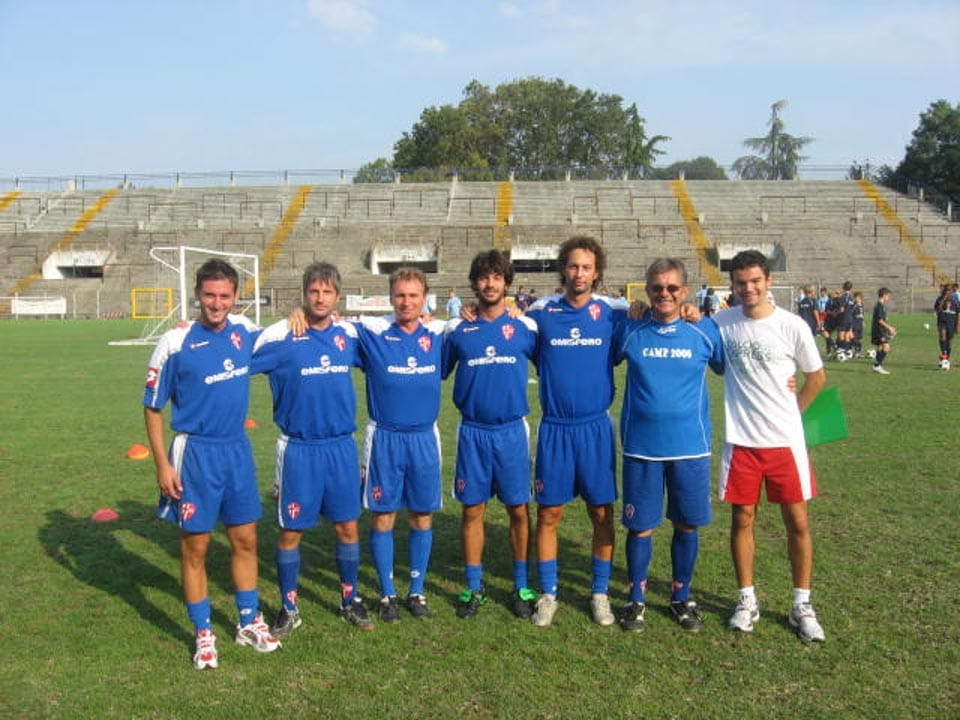 Foto 11
Med demonstracijo v Padovi na stadionu Appiani.Tja me je povabil vodja šole Giorgio Molon.
